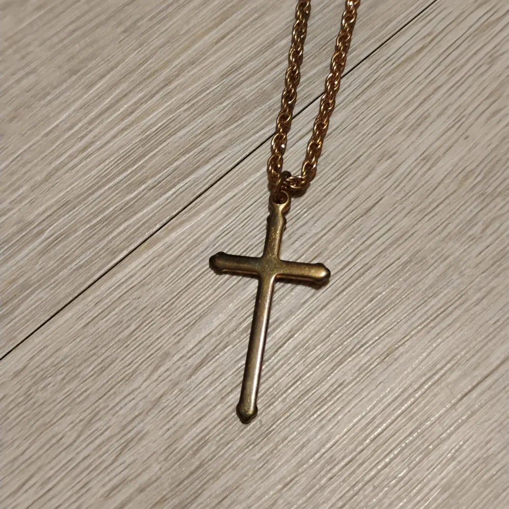 Gold Cross Pendant Necklace